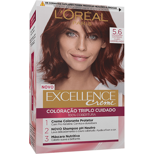 excellence creme 5.6 Castanho Claro Avermelhado